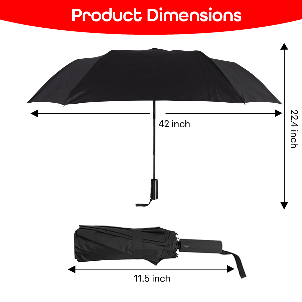 Prime Pick Portable Travel Waterproof Umbrella