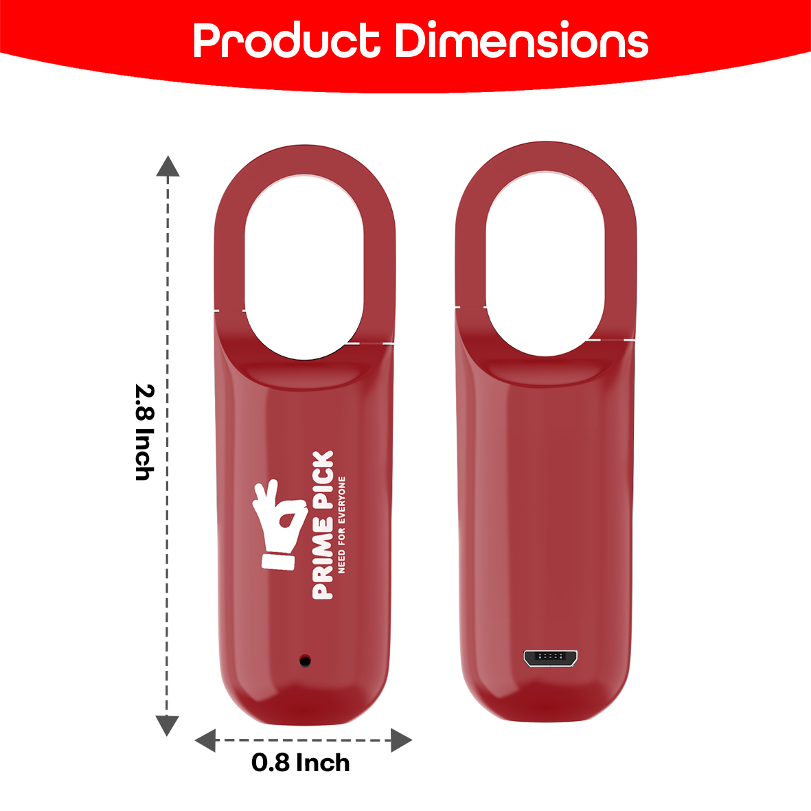 Prime Pick Secure Mini Fingerprint Padlock