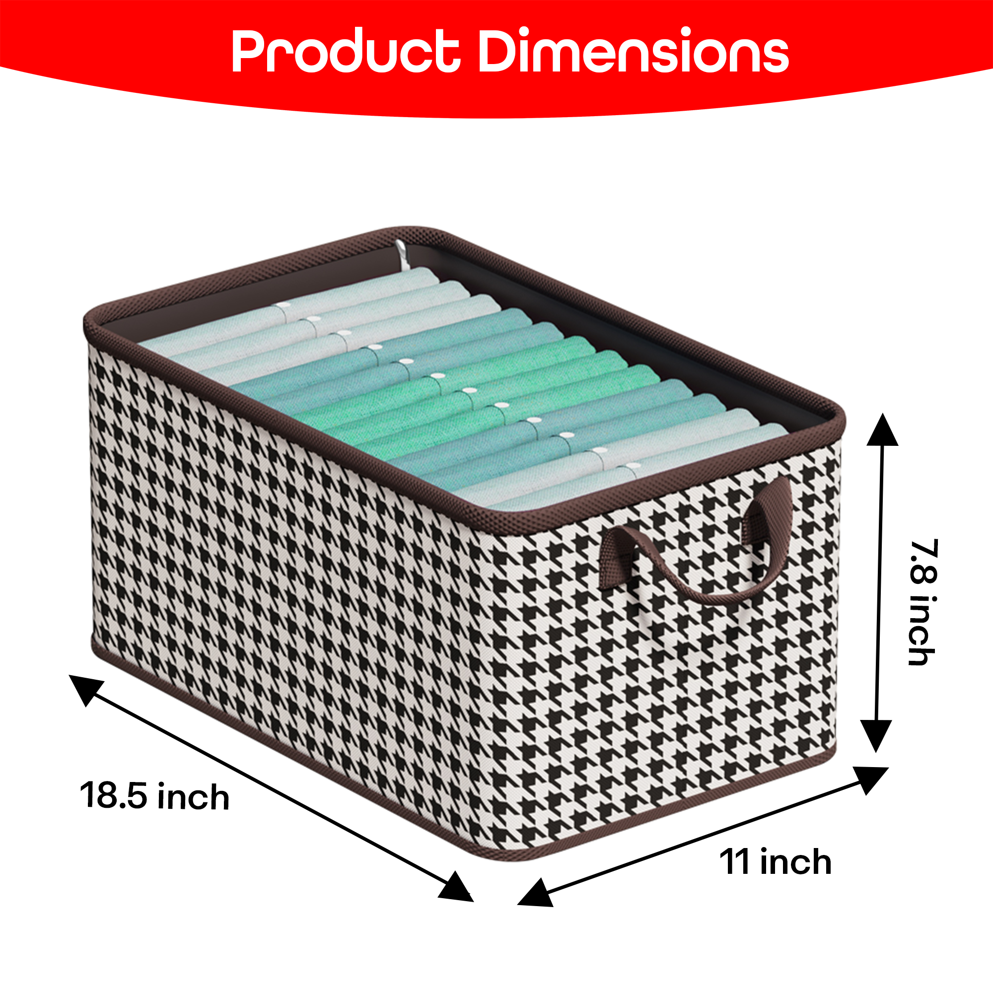 Prime Pick Foldable Cloth Organizer without Lid