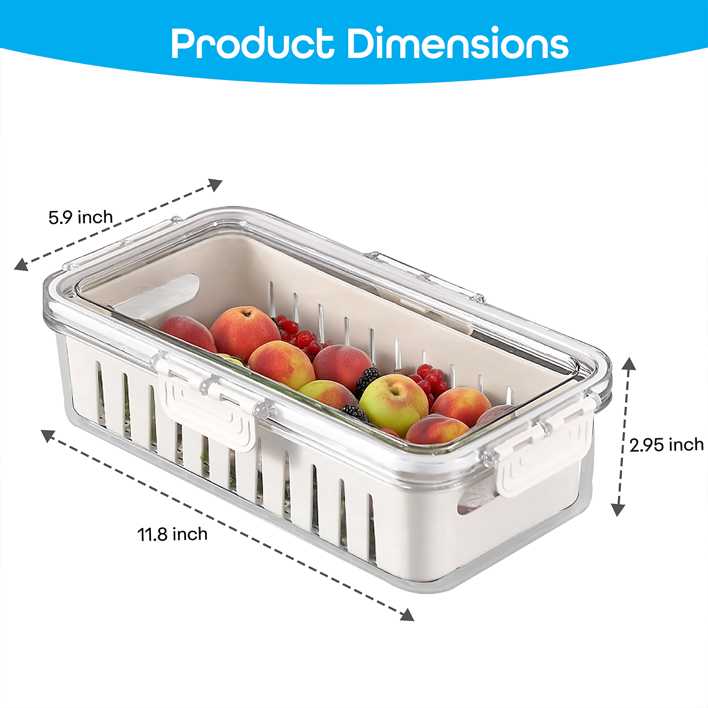 Prime Pick Strainer Organizer Box