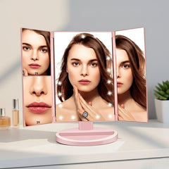 Prime Pick Trifold Vanity Mirror With 1X / 2X / 3X Magnification