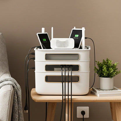 Prime Pick Acrylonitrile Butadiene Styrene Wifi Router Storage Box