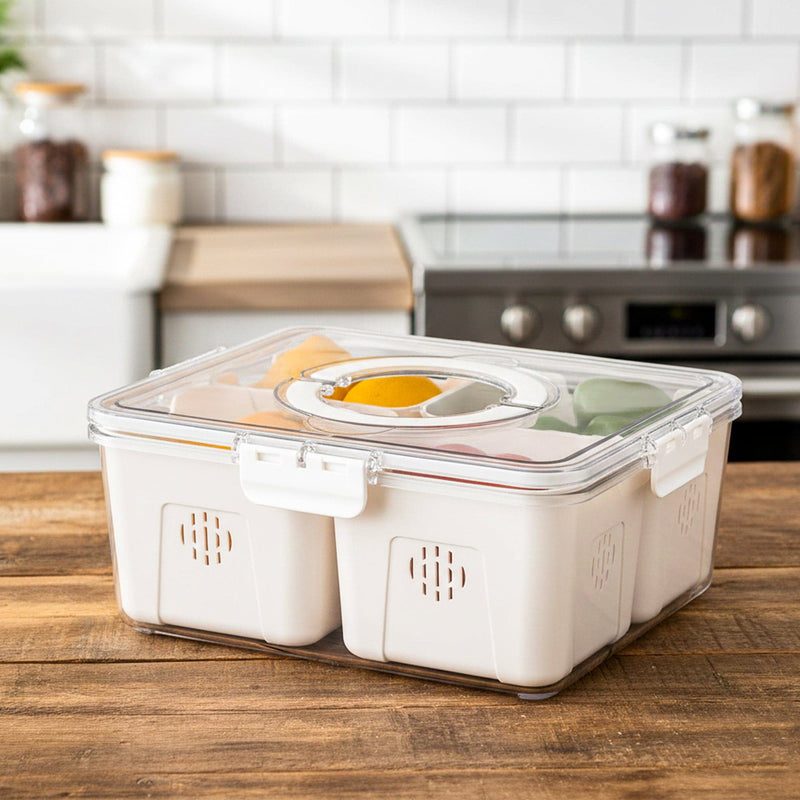 Prime Pick 4 Divider Strainer Organizer - High