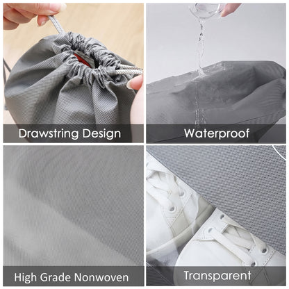 Prime Pick Shoe Travel Bag Set of 6 – Waterproof Dustproof Portable Shoe Organizer Pouches for Travel & Storage