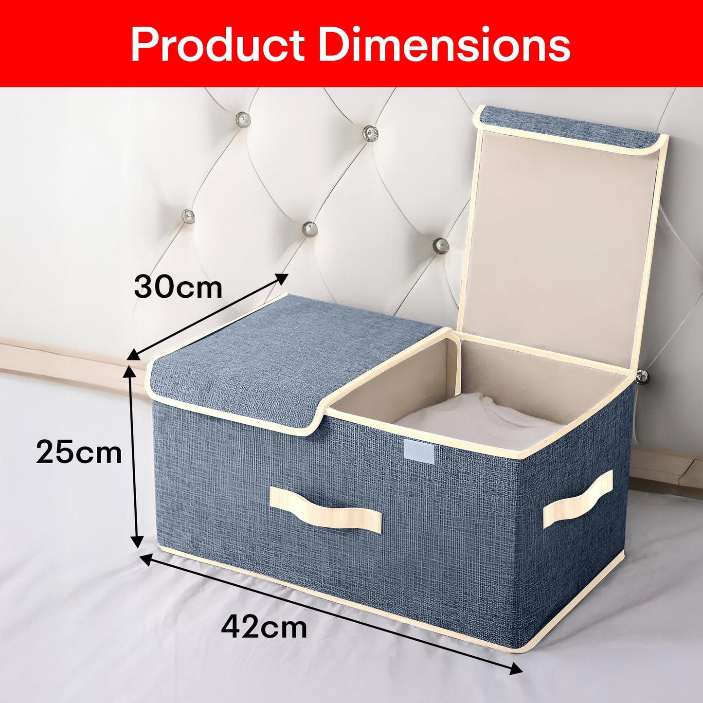 Prime Pick Double‐Lid Storage Box
