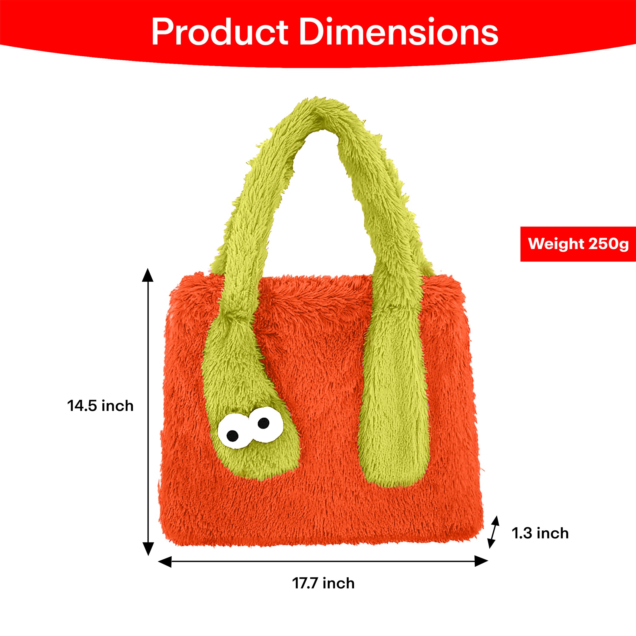 Prime Pick Terry Fur Shopper Bag