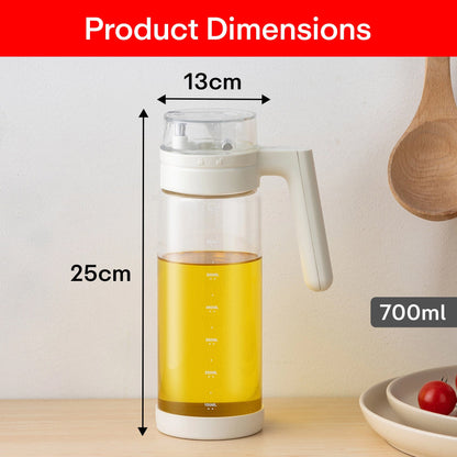 Prime Pick 700ml Oil Bottle – Auto-Open Lid