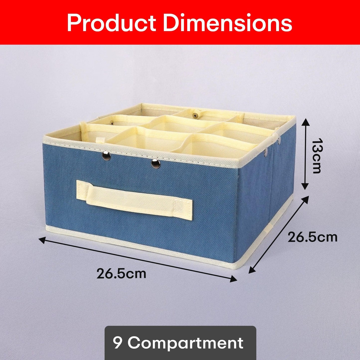 Prime Pick 9 Compartments Storage Box