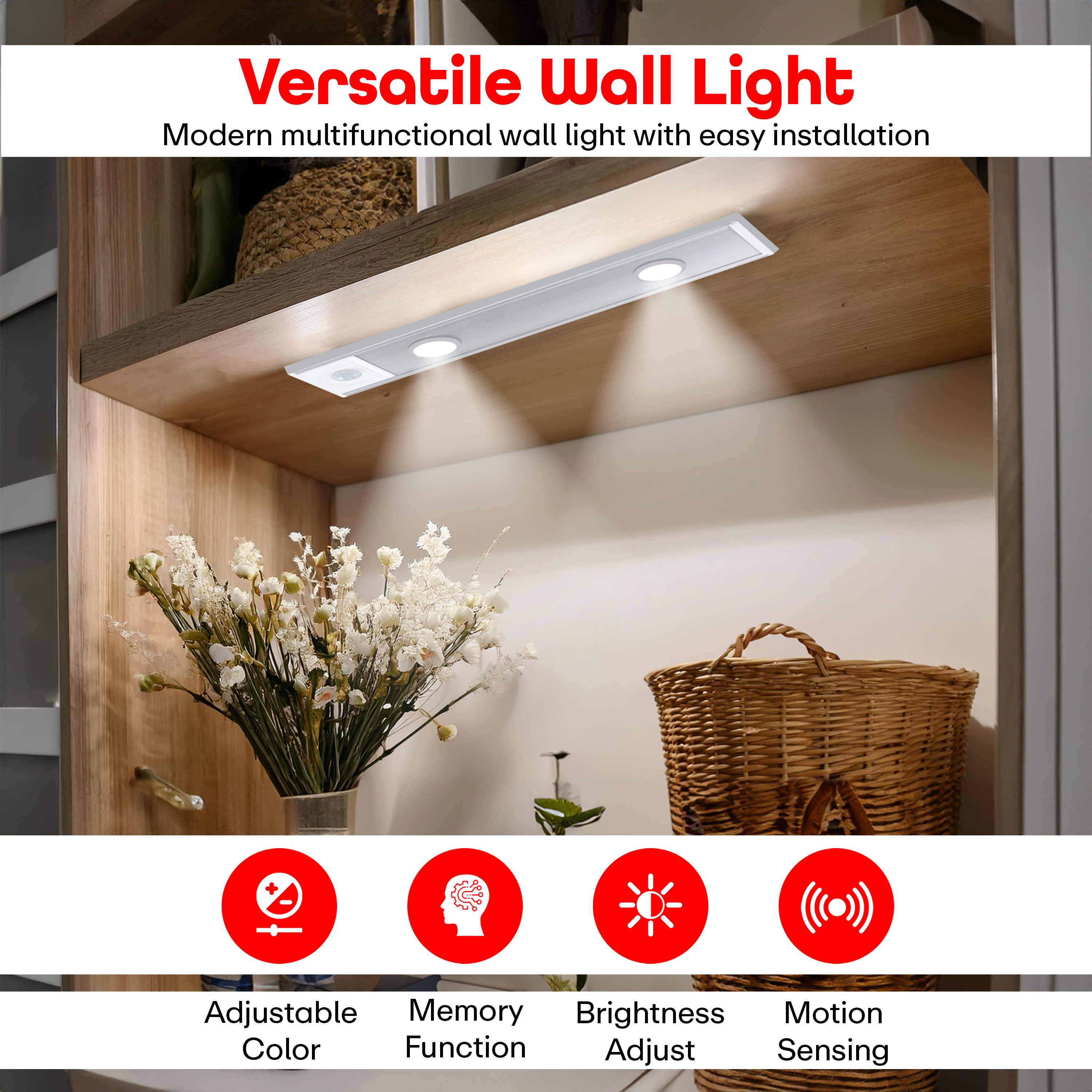 Prime Pick Acrylonitrile Butadiene Styrene Cabinet Light