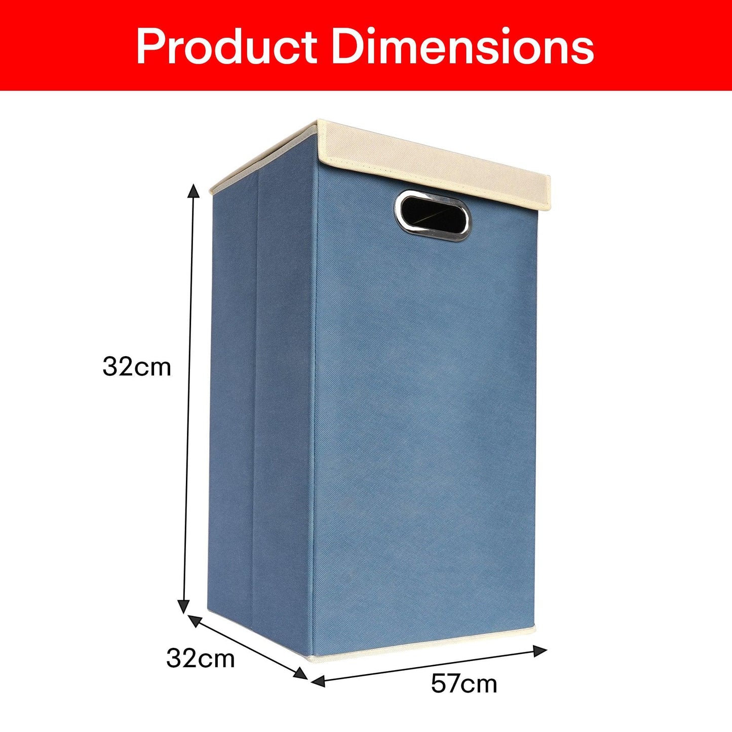 Prime Pick CollaPSible Laundry Hamper With Lid