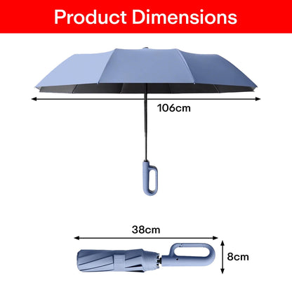 Prime Pick Compact Travel Umbrella With Reflective Strip