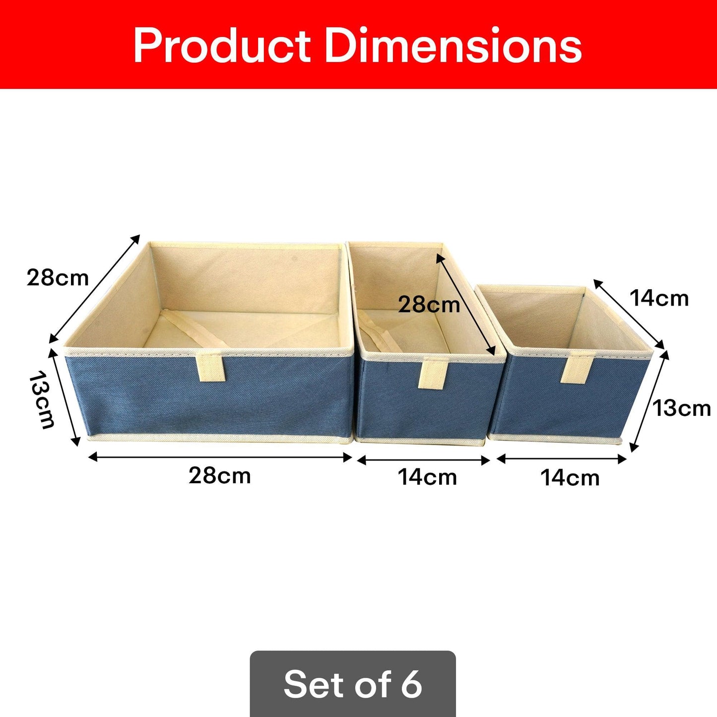 Prime Pick Set of 6 Storage Boxes