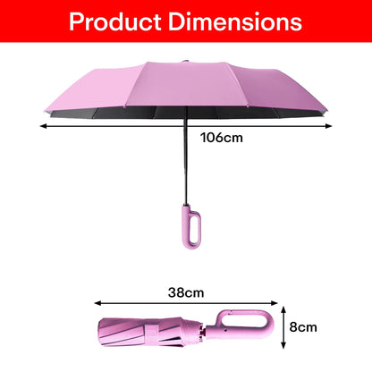 Prime Pick Compact Travel Umbrella With Reflective Strip