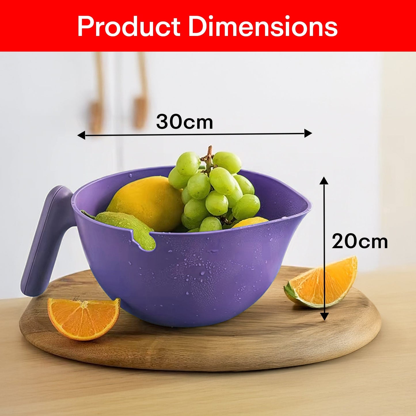 Prime Pick Vegetable/Fruit/Rice Wash Drain Basket – 2000ml