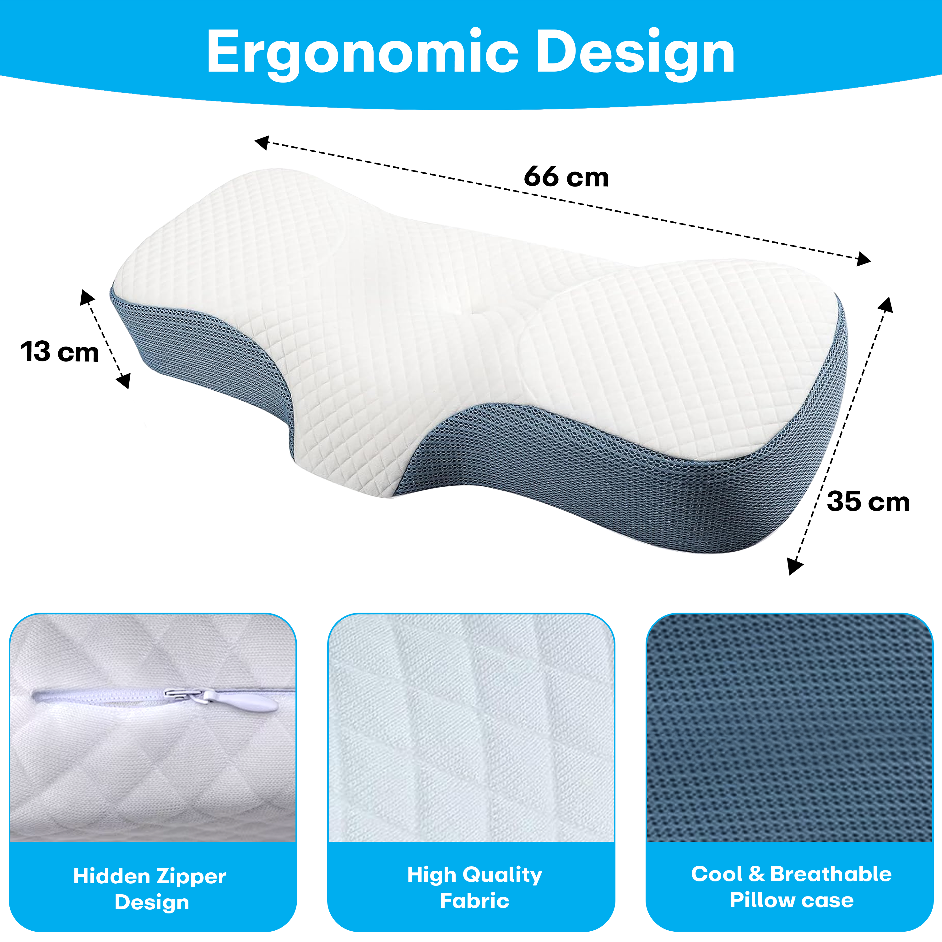 Prime Pick Memory Foam Pillows For Neck And Shoulder