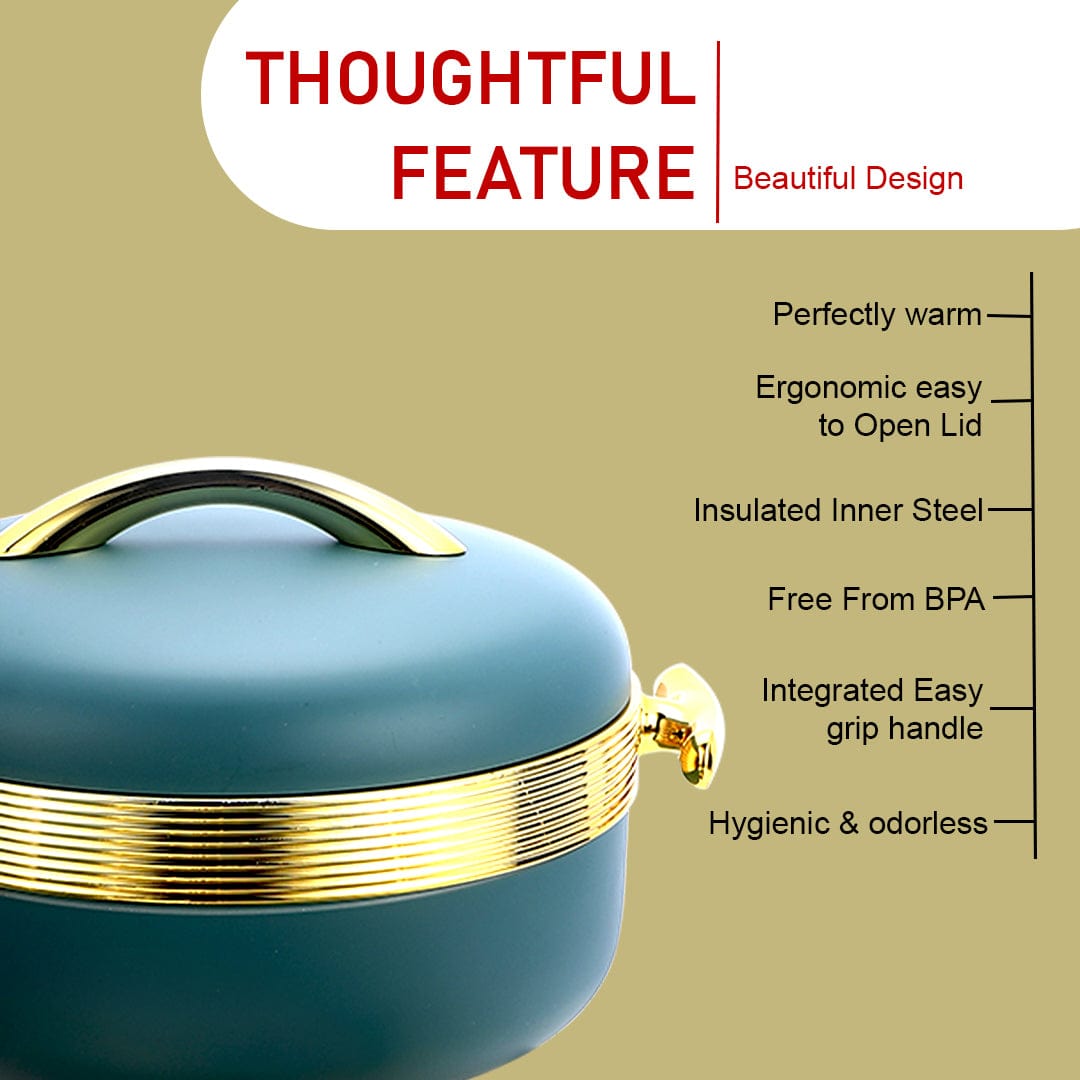 Prime Pick Elegant Matte Insulated Casserole Set of 3 (3.5L+2L+1L)