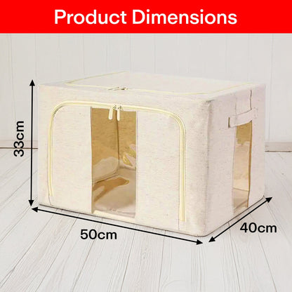 Prime Pick Cotton Jute Wardrobe Cloth Organizer