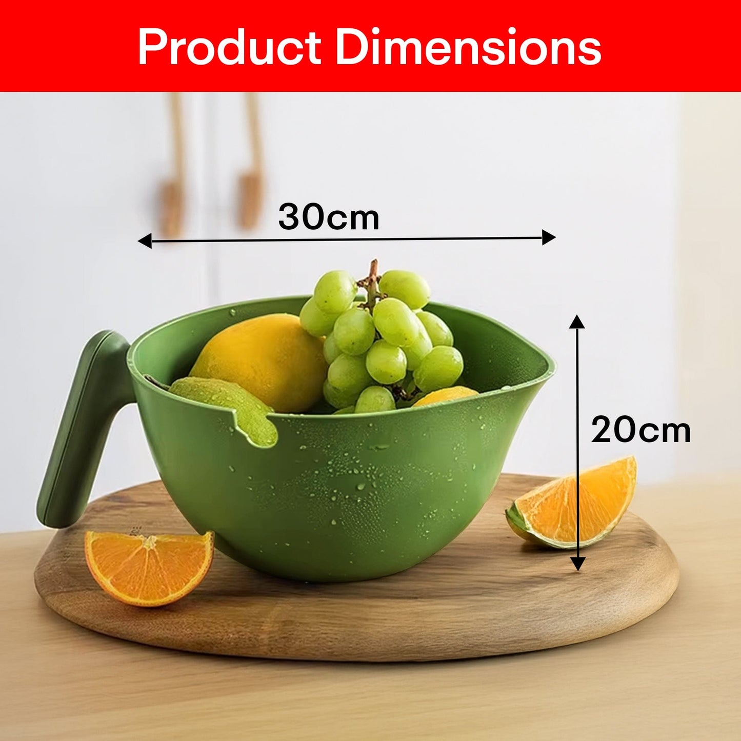 Prime Pick Vegetable/Fruit/Rice Wash Drain Basket – 2000ml