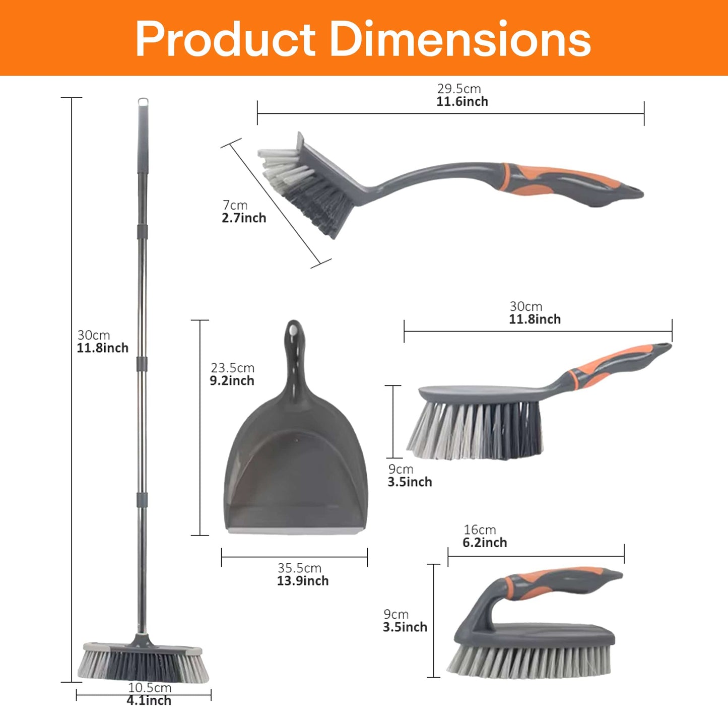 Prime Pick Cleaning Brush Set of 6