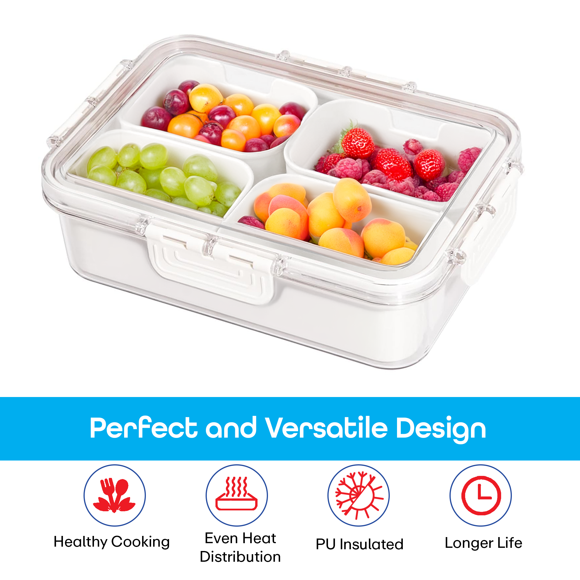 Prime Pick 4 Divider Spice Organizer