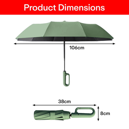Prime Pick Compact Travel Umbrella With Reflective Strip