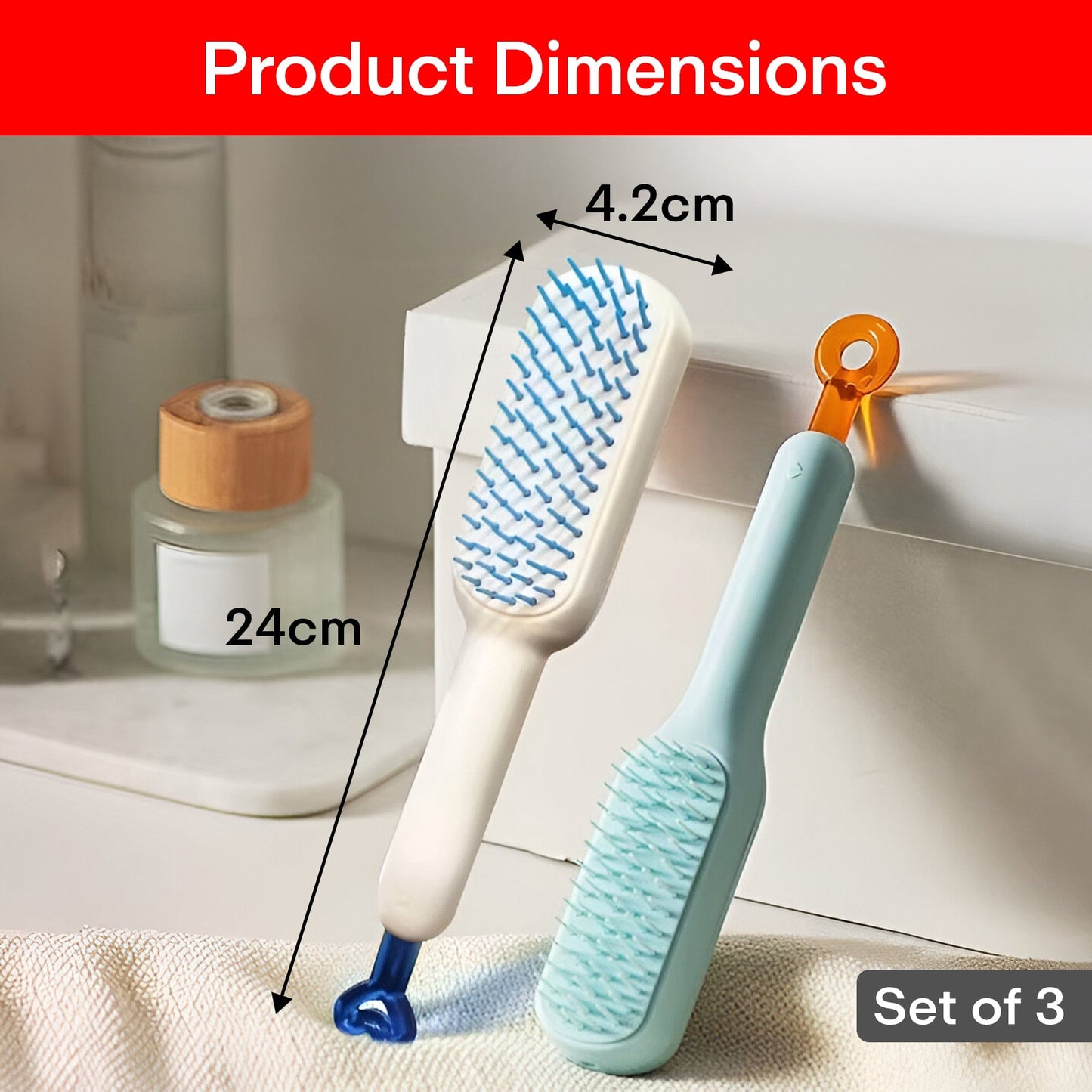 Prime Pick Self-Cleaning Flexible Comb (Set of 3)