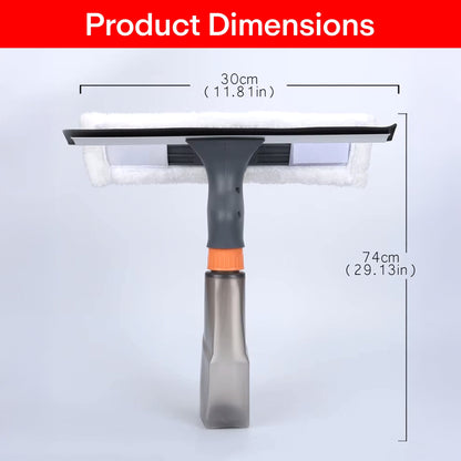 Prime Pick 3 in 1 Glass/Window Cleaner Tool with Spray Bottle