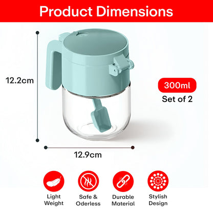 Prime Pick 300ml Sealed Spice Jar Set of 2