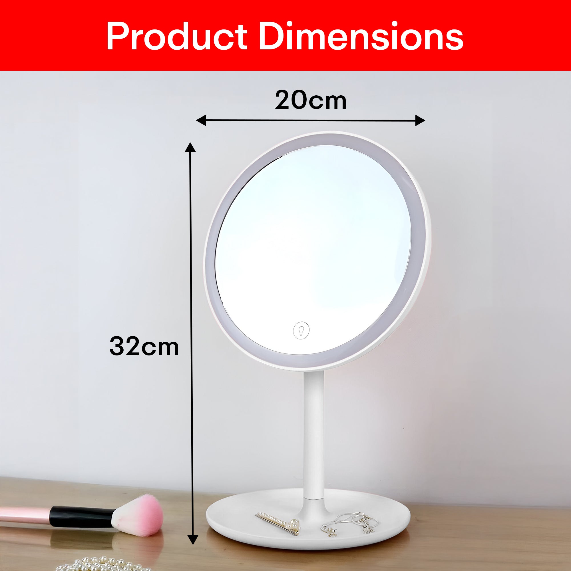 Prime Pick Non-LED Makeup Mirror