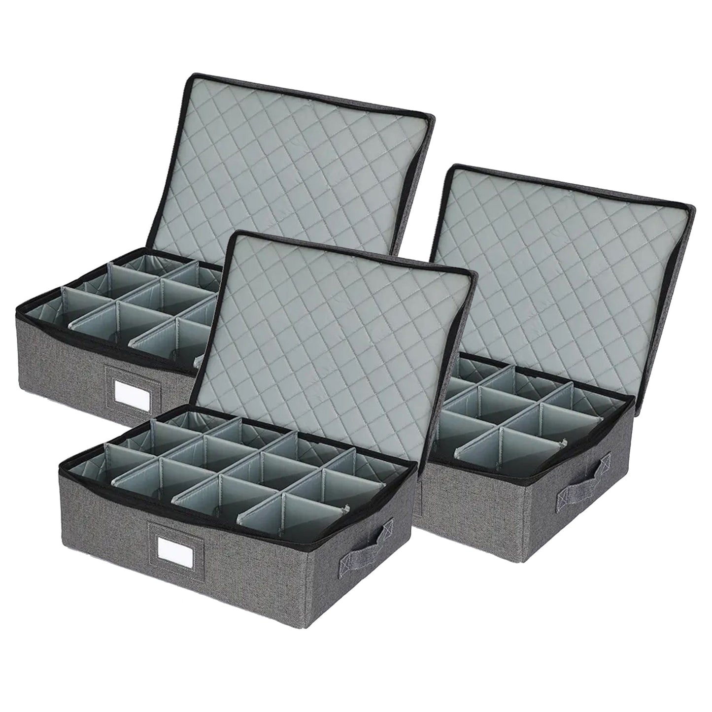 Prime Pick 12 Tea/Coffee Mugs Sets Storage Box With Lid