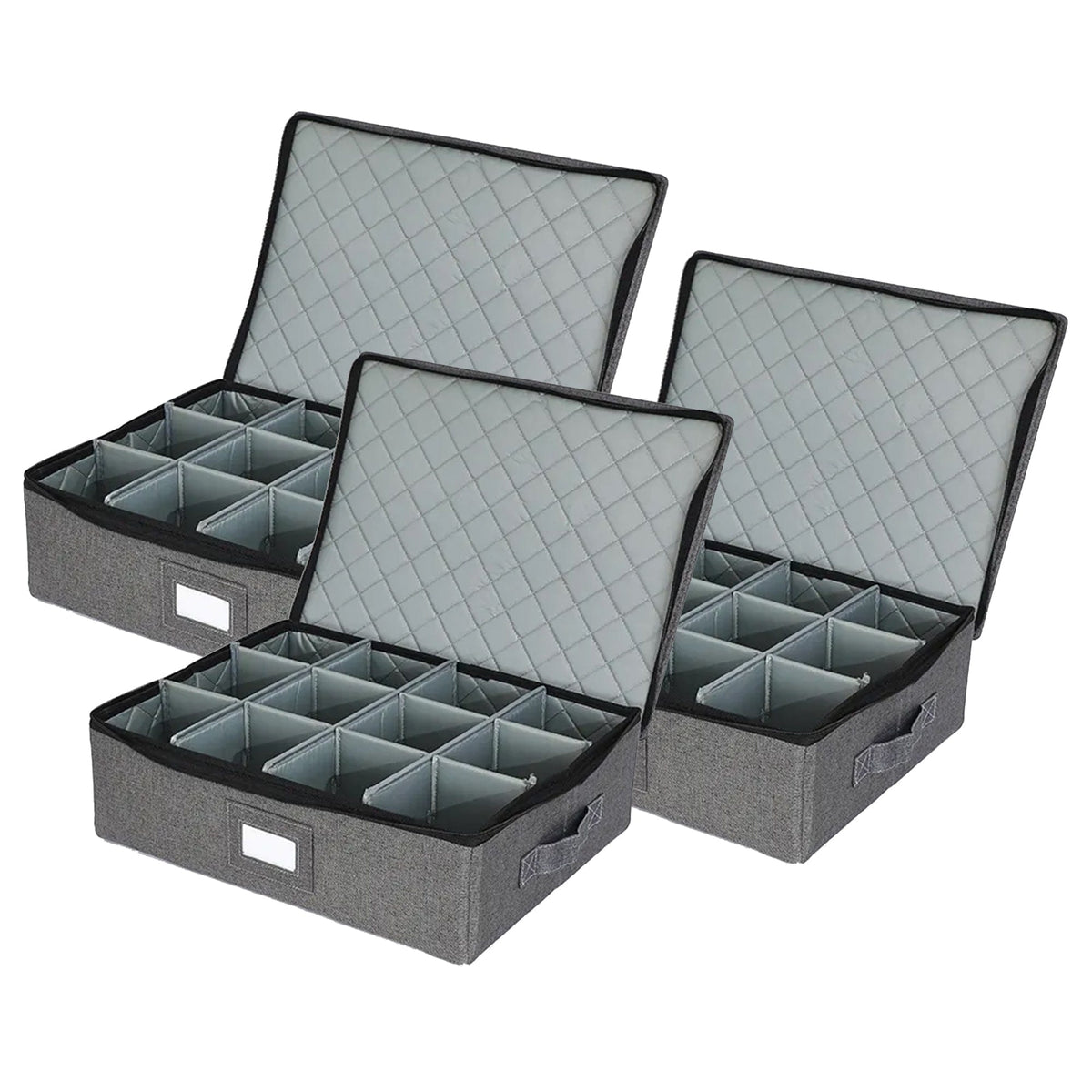 Prime Pick 12 Tea/Coffee Mugs Sets Storage Box With Lid