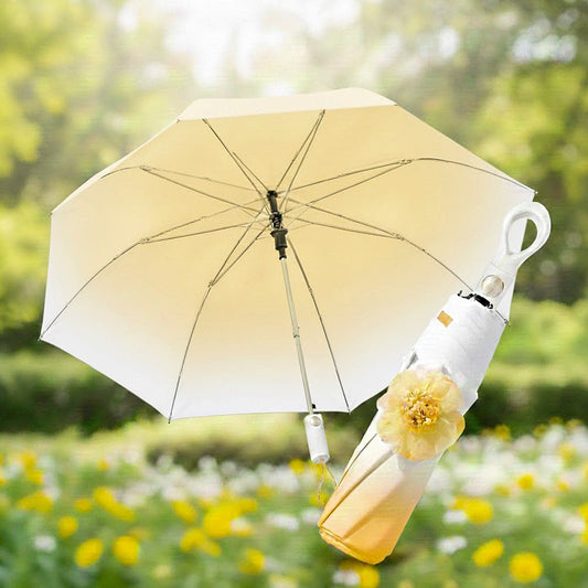 Prime Pick Mini Folding Umbrella With Flower designed