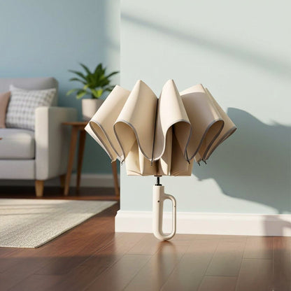 Prime Pick Compact Travel Umbrella With Reflective Strip