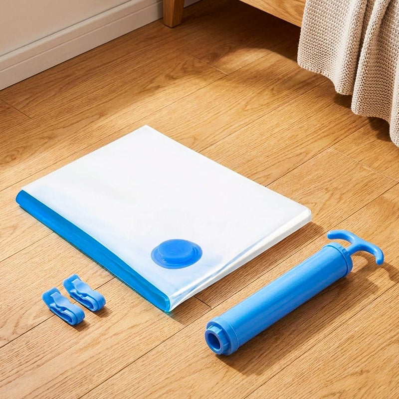 Prime Pick Vacuum Compression Storage Bags With Hand Pump Pack Of-5 Jumbo (100*80)Cm