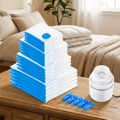 Prime Pick Vacuum Compression Storage Bags With Electric Pump Pack Of-20 5Small+5Medium+5Large+5Jumbo