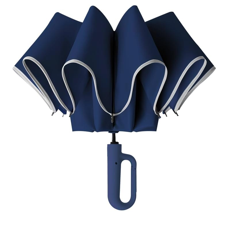 Prime Pick Compact Travel Umbrella With Reflective Strip