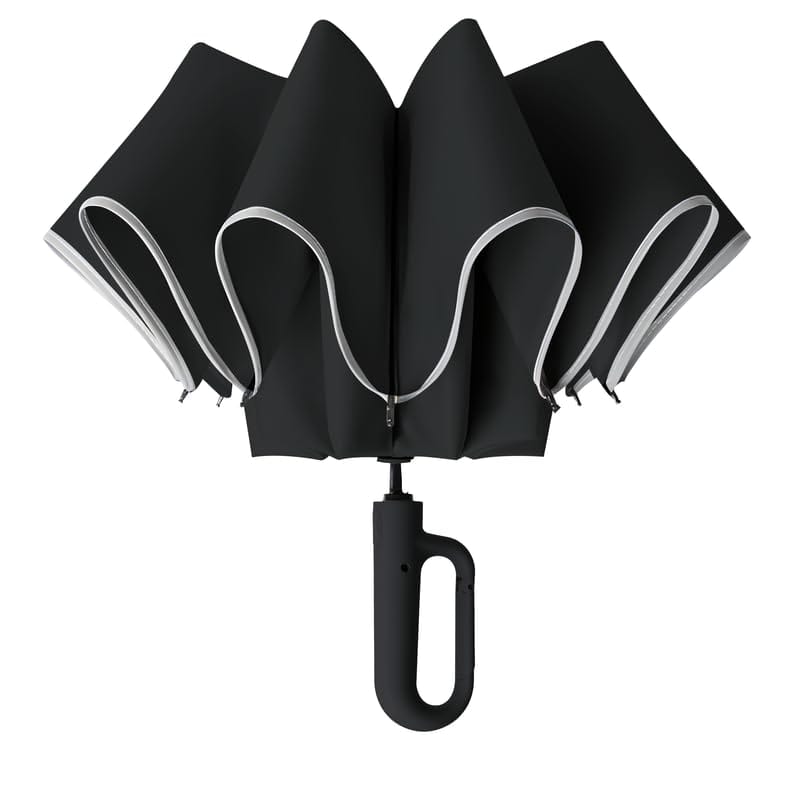 Prime Pick Compact Travel Umbrella With Reflective Strip
