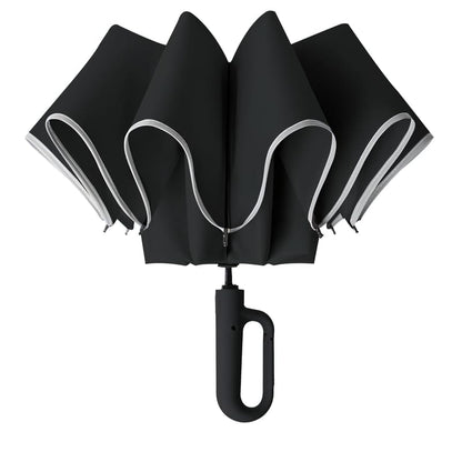 Prime Pick Compact Travel Umbrella With Reflective Strip