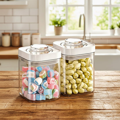 Prime Pick Air Tight Container For Kitchen Storage (1100 Ml (Set of 2))