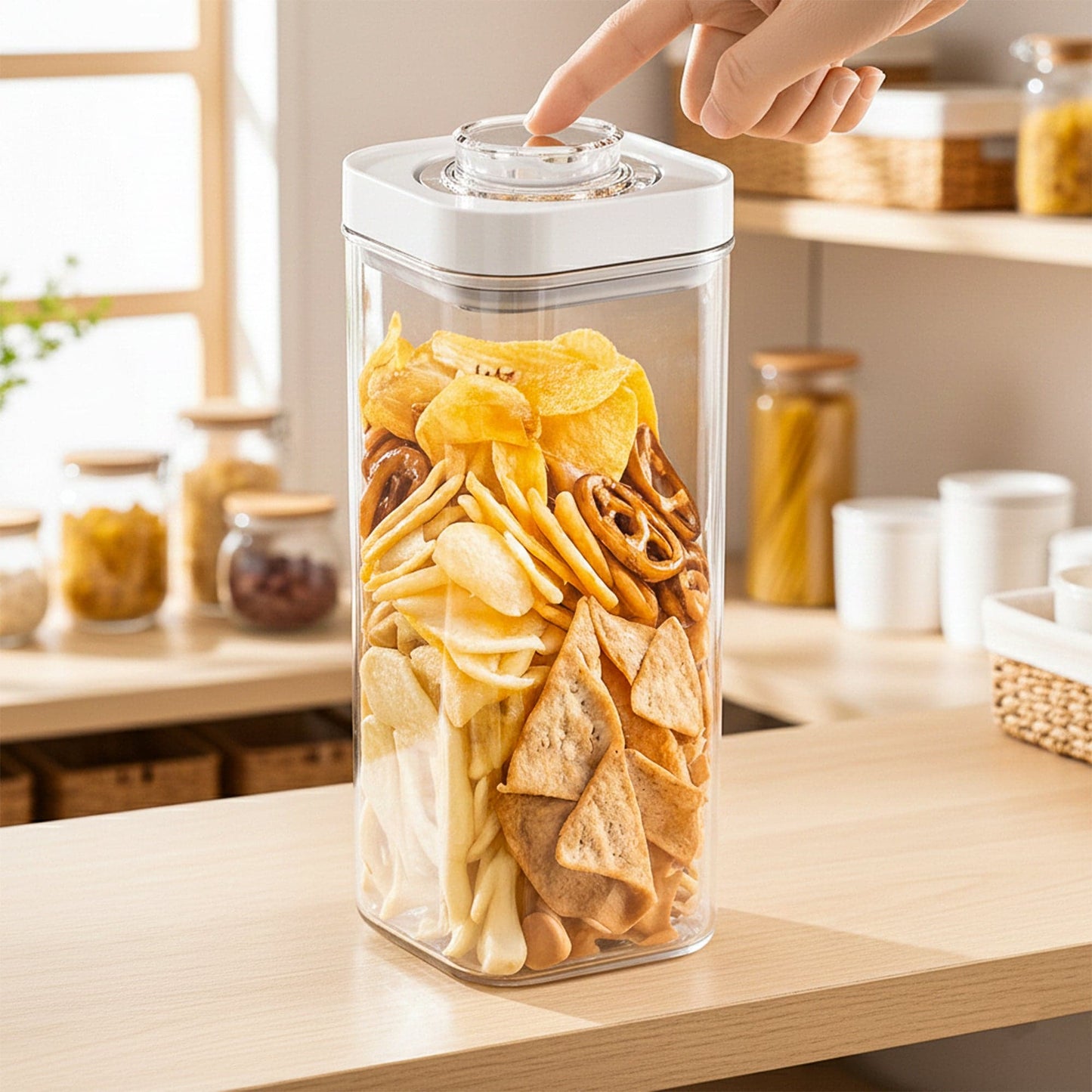 Prime Pick Air Tight Container For Kitchen Storage (1700 ML)