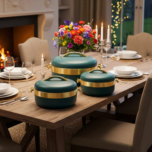 Prime Pick Elegant Matte Insulated Casserole Set of 3 (3.5L+2L+1L)