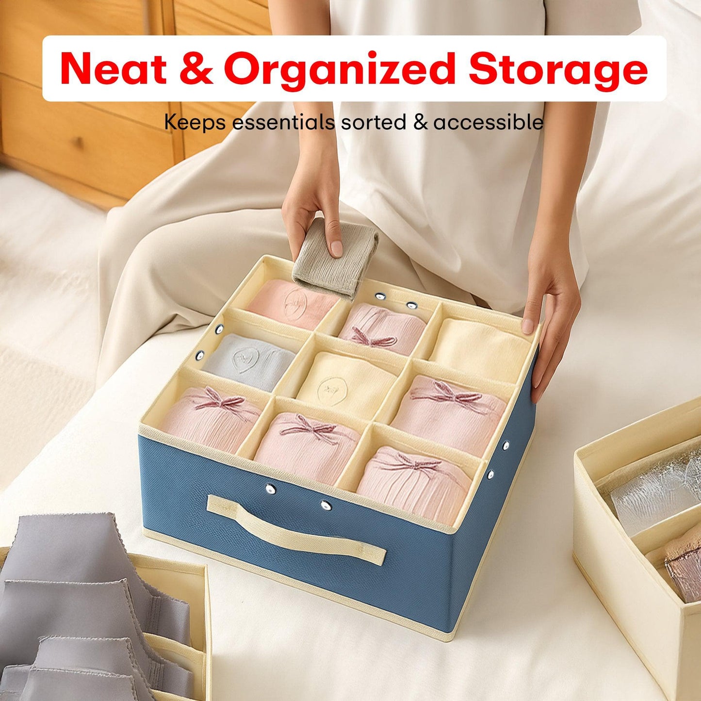 Prime Pick 9 Compartments Storage Box