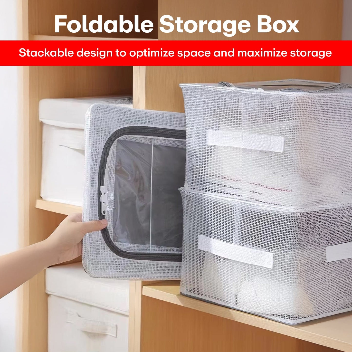 Prime Pick Shoes Storage Organizer Large