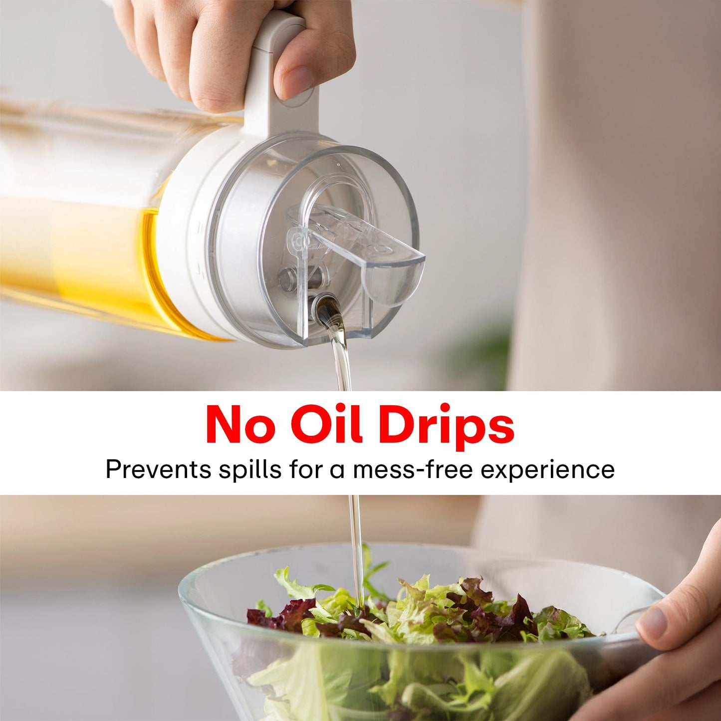 Prime Pick 700ml Oil Bottle – Auto-Open Lid