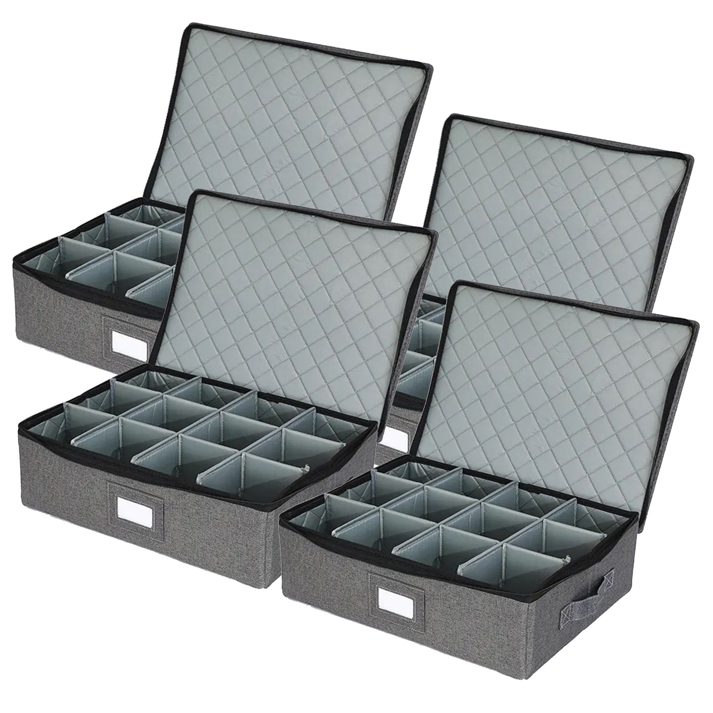 Prime Pick 12 Tea/Coffee Mugs Sets Storage Box With Lid