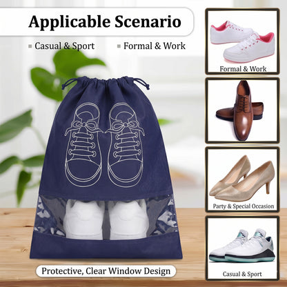 Prime Pick Shoe Travel Bag Set of 6 – Waterproof Dustproof Portable Shoe Organizer Pouches for Travel & Storage