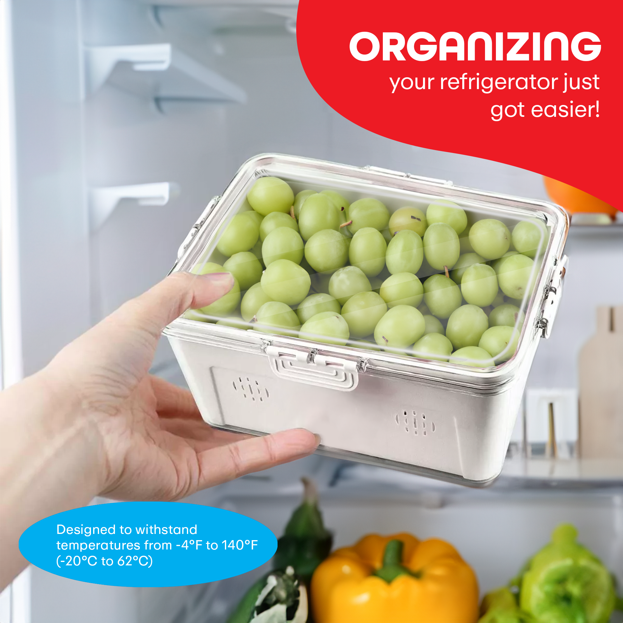 Prime Pick Strainer Organizer Box High