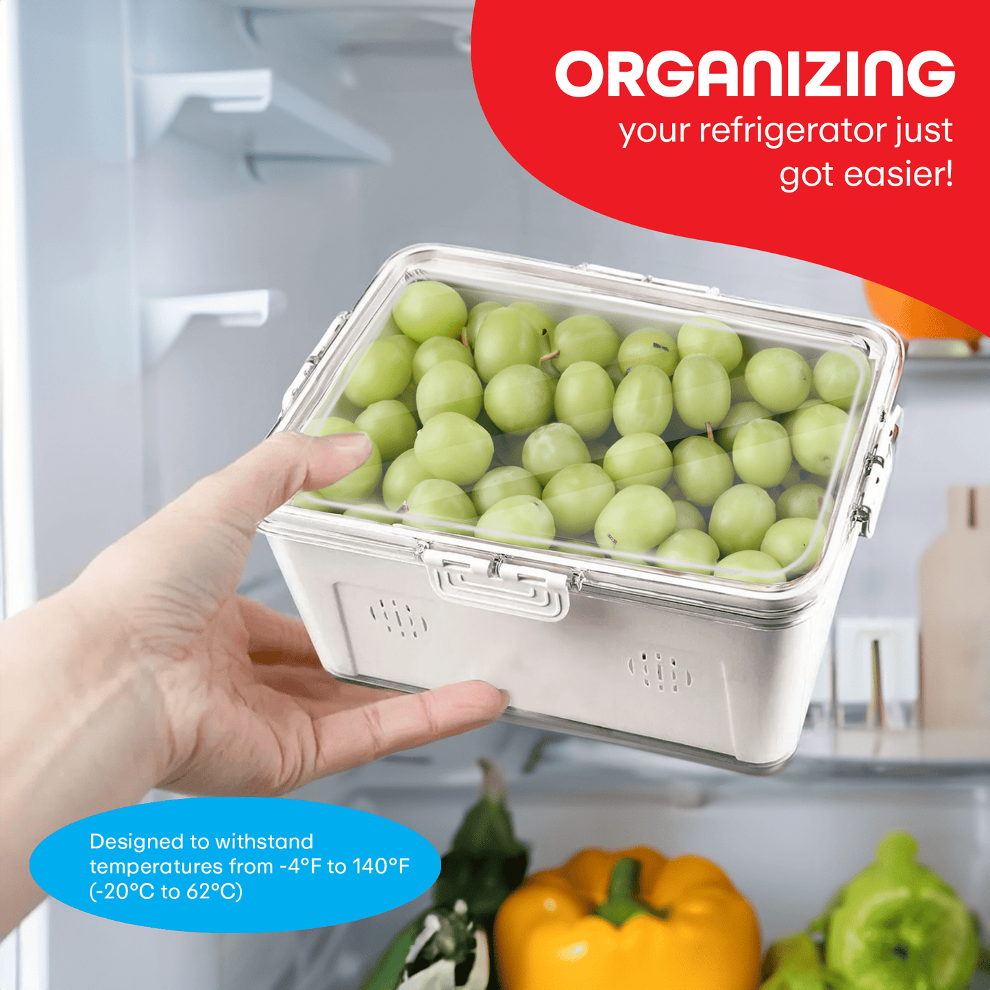 Prime Pick Strainer Organizer Box High