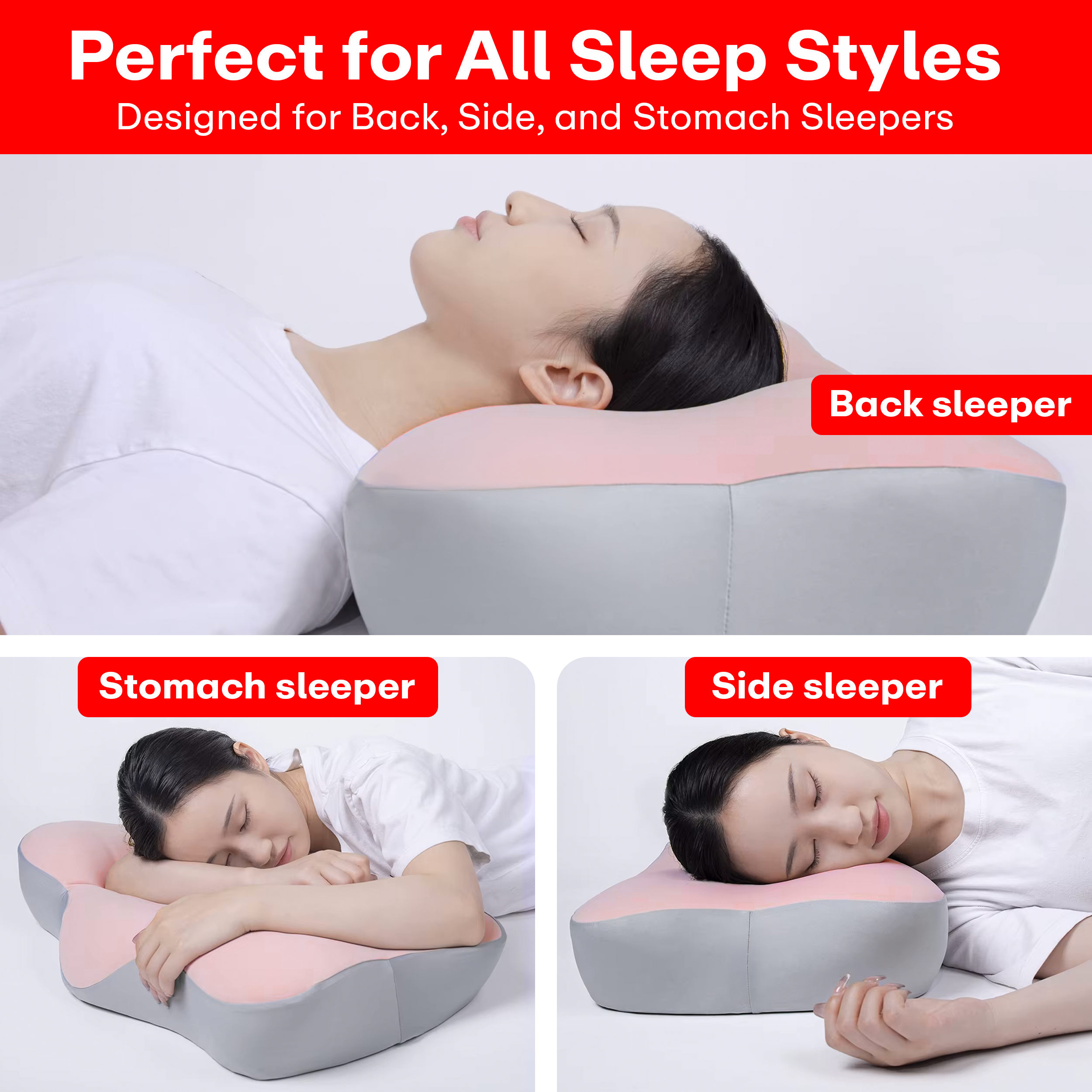 Prime Pick Spine Soothie Memory Foam Orthopedic Pillow