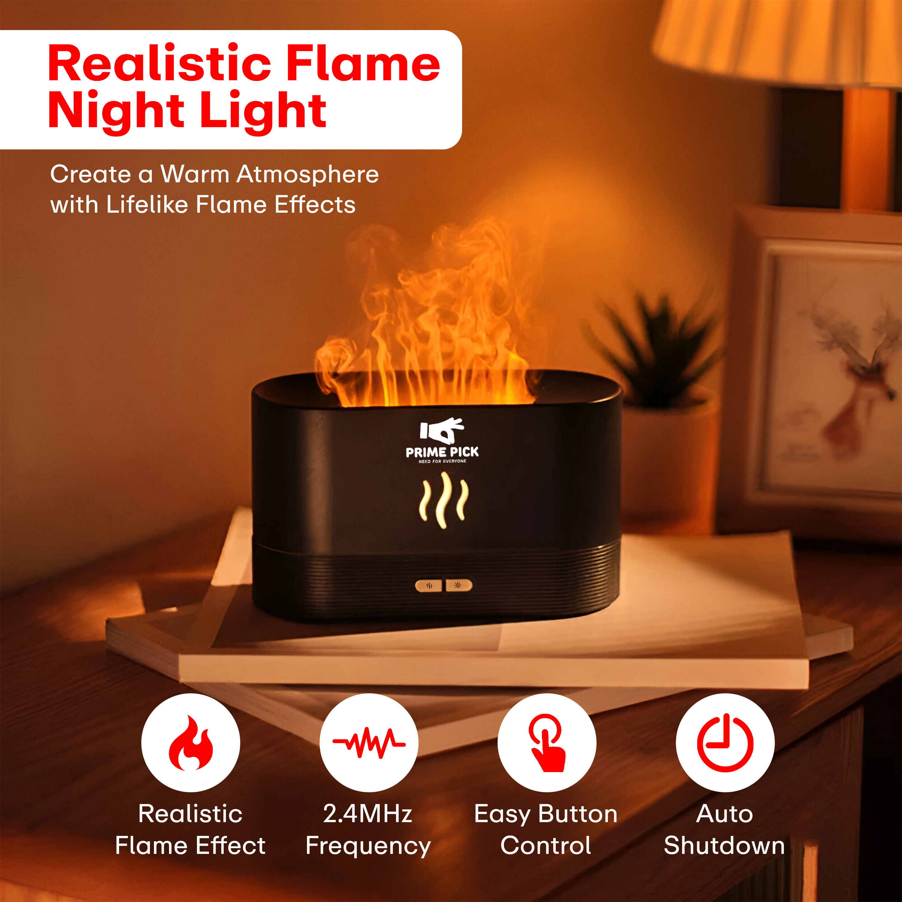 Prime Pick Humidifier Atmosphere Light (Flame)